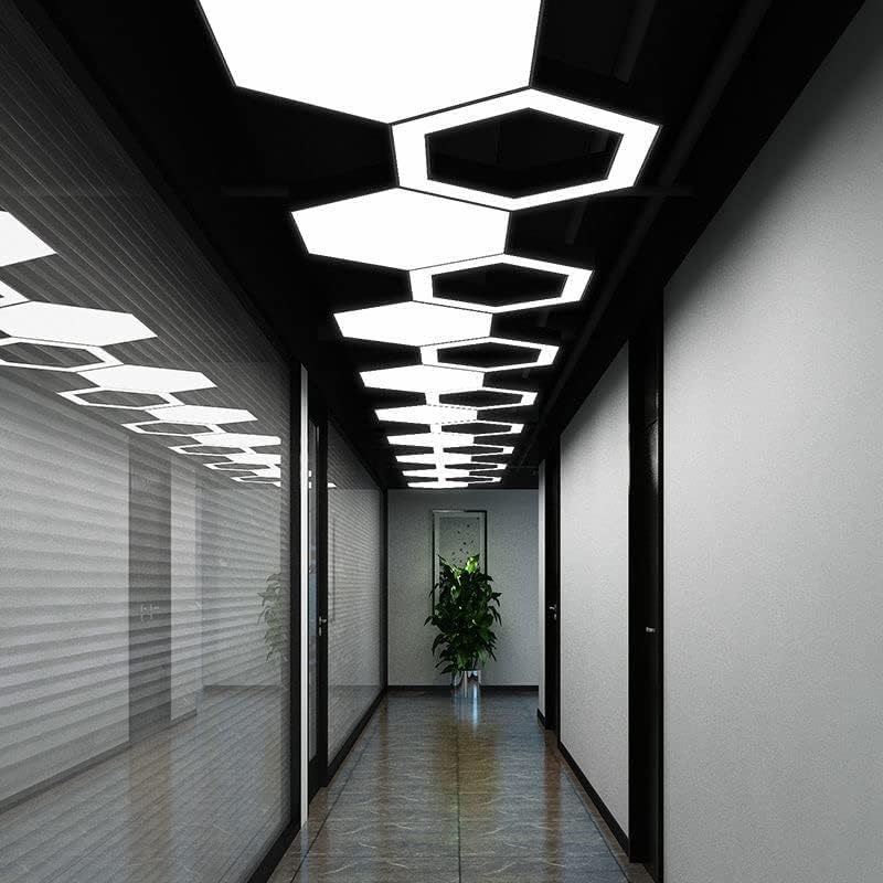 AHUJA INTERNATIONAL Modern Ceiling Chandelier Hanging Led Profile Pendant Light Fixture for Home Decor Office Light, Black Gym, 40 Watts 600 & 1200 MM Warm White, White, Natural White (3in1 color)