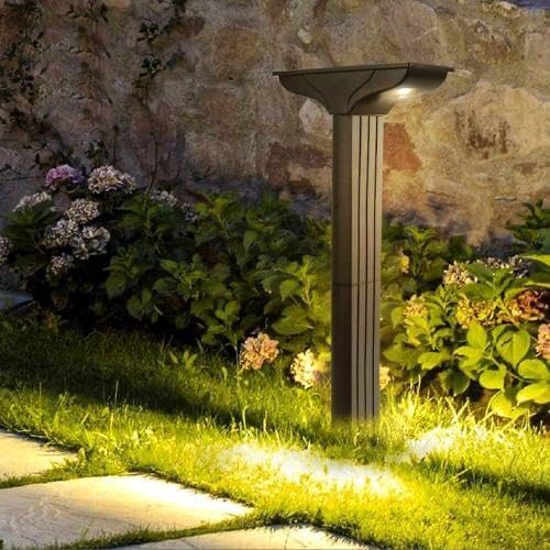 Ahuja International Solar Garden Spike Light Lens Model – IP65 Waterproof, Automatic On Off Motion Sensor Solar Light for Outdoor Use Light (Warm White)