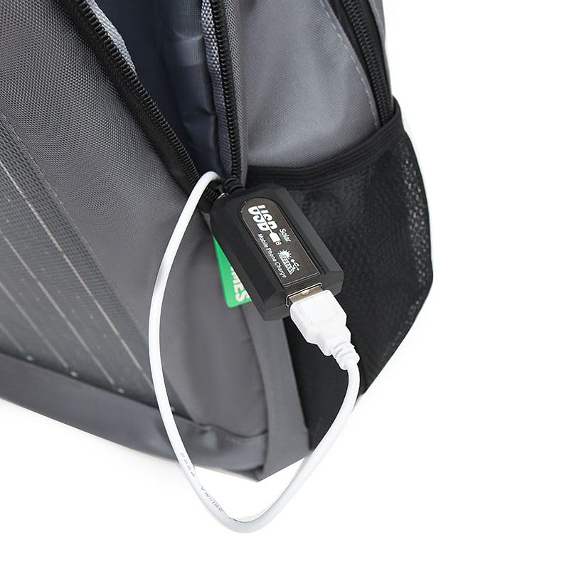 Ahuja International Solar Charging Backpack Waterproof, Weatherproof Travel Bag with USB Port for Hiking, Camping & Work Bag