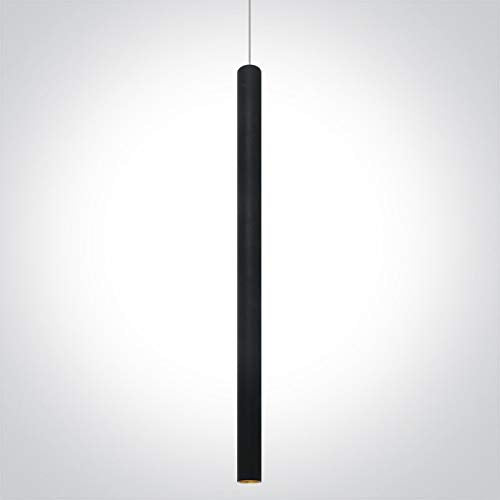 AHUJA INTERNATIONAL Modern Ceiling Long Tube Cylindrical Spotlight 7W Hanging Pendant Light Adjustable Height Lighting Fixture for Kitchen Dinning Room 400 mm, Warm White