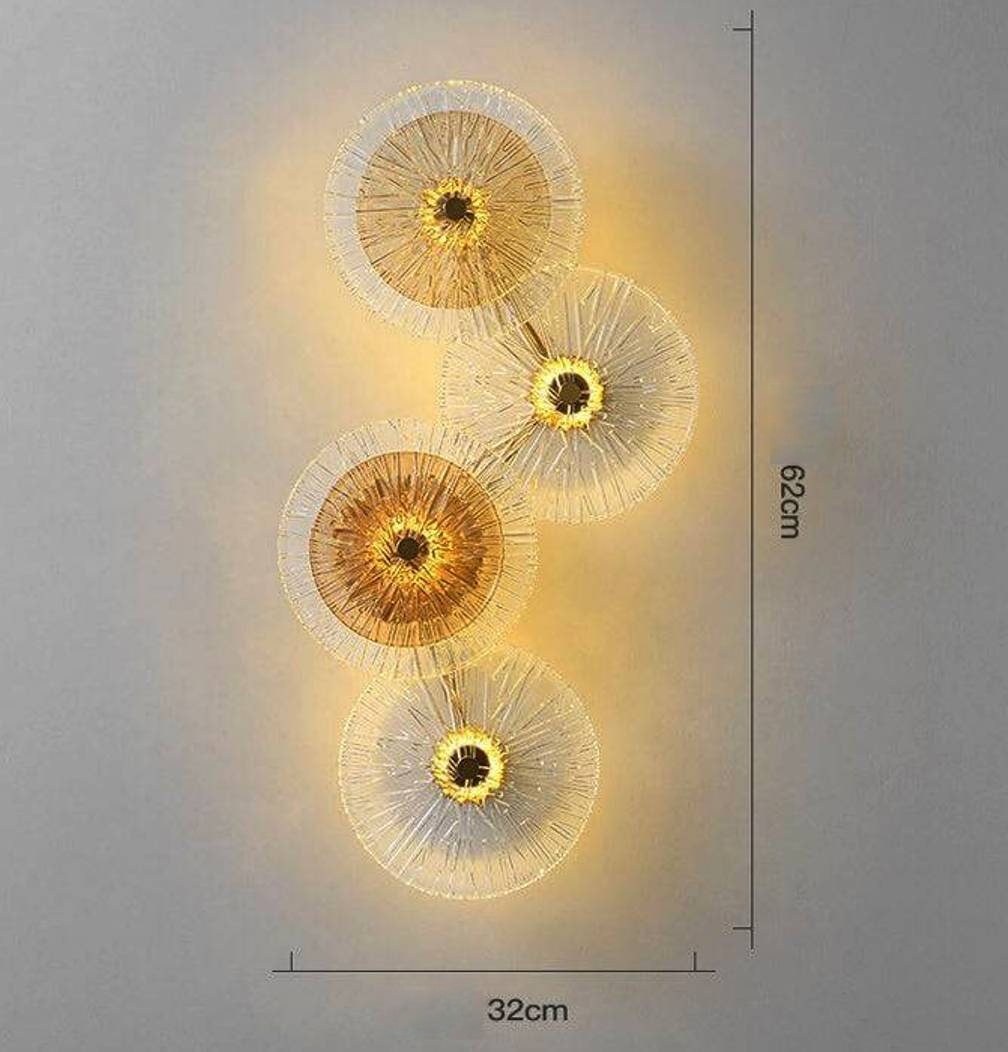 Ahuja International Decorative Crystal Hanging Wall Light Lamp