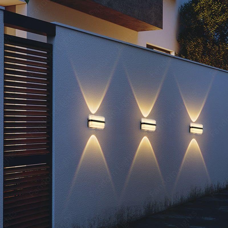 AHUJA INTERNATIONAL Modern 6W Wall Light Sconce, Warm White Waterproof Indoor Outdoor Decorative Lamp for Living Room, Bedroom, Balcony, Staircase & Exterior Wall Lighting Pack of 1