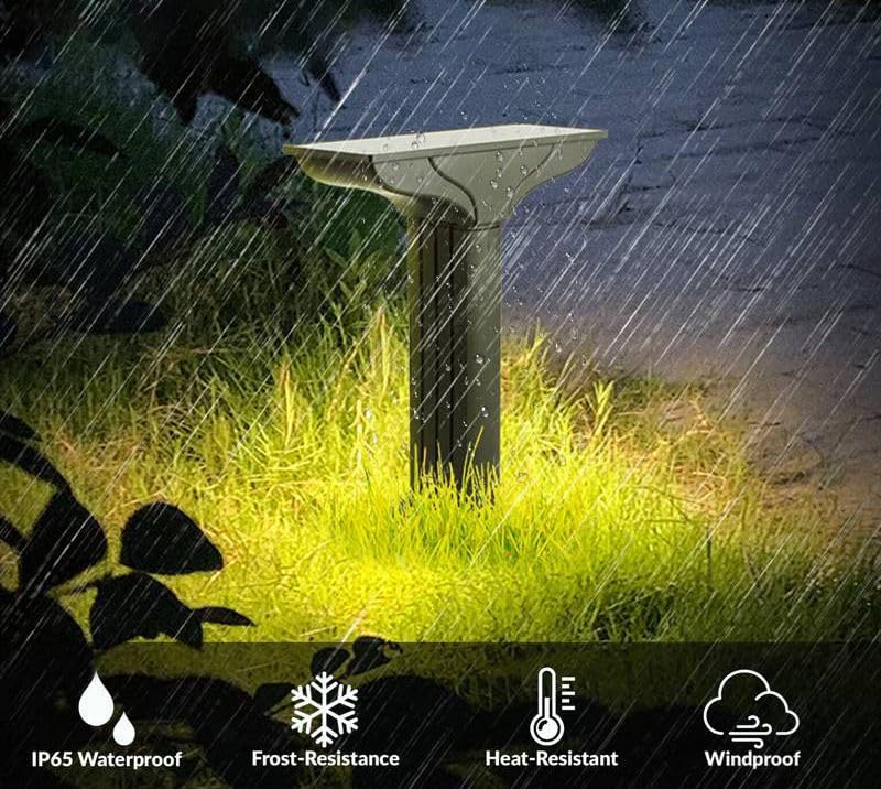 Ahuja International Solar Garden Spike Light Lens Model – IP65 Waterproof, Automatic On Off Motion Sensor Solar Light for Outdoor Use Light (Warm White)