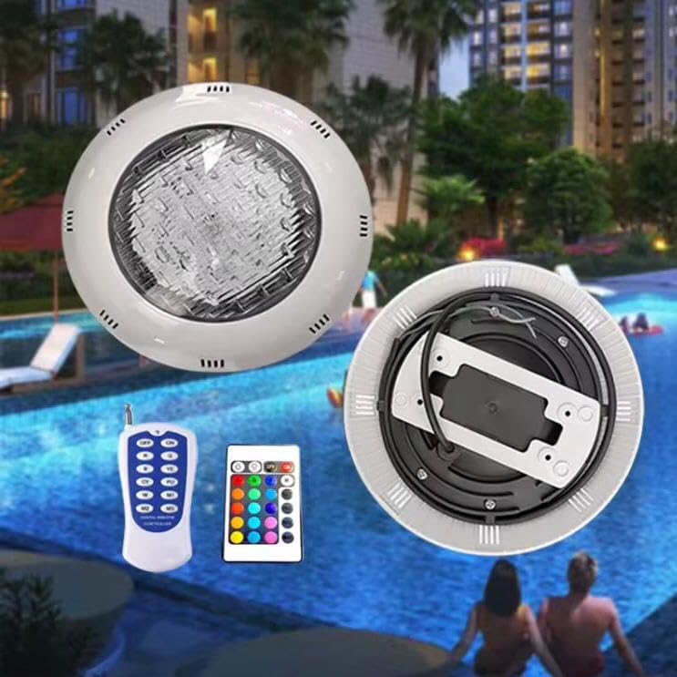 AHUJA INTERNATIONAL Swimming Pool Lights Plastic 12W Underwater Waterproof Wall Mounted Night Swimming Pool Bright White Light with Driver Pool Light