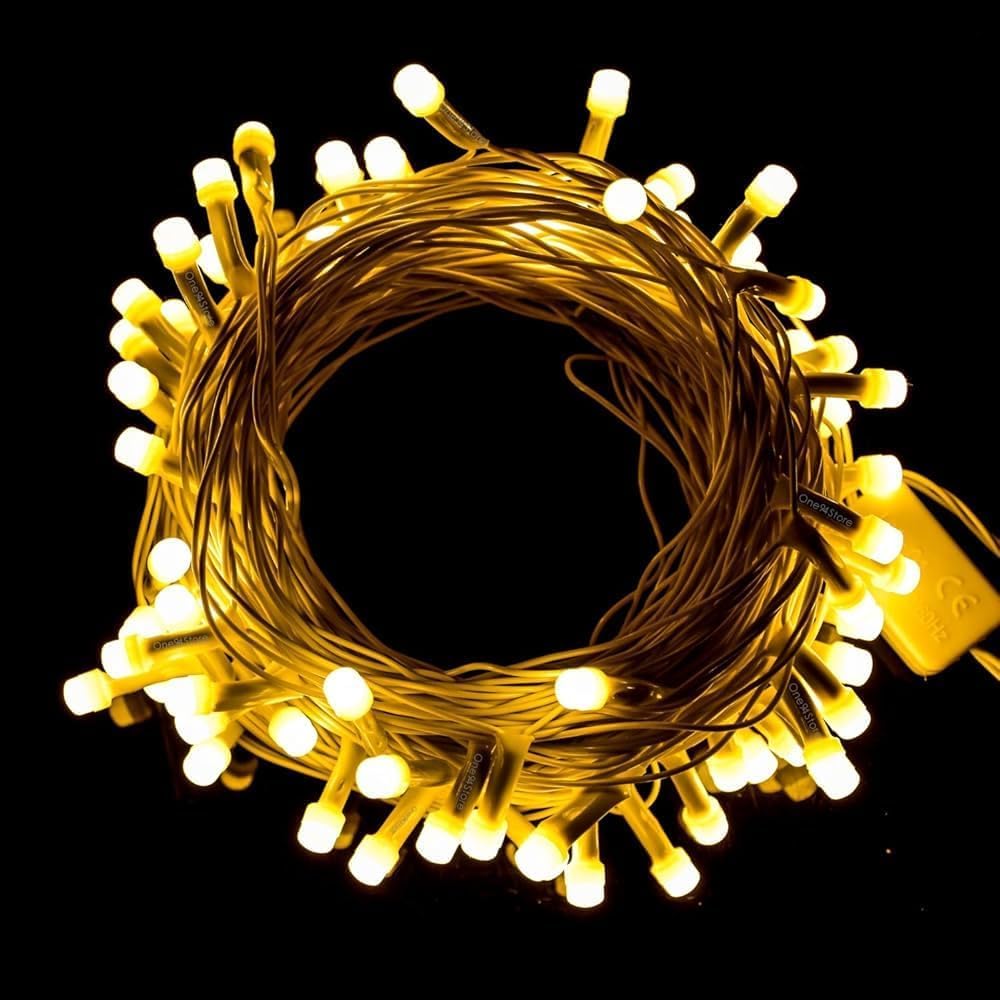 AHUJA INTERNATIONAL Diwali Decorative – Brighter Jhalar Ladi for Diwali, Parties, Weddings & Events 8MM HD Pixel Ladi Light Warm White 11Mtr Pack of 1