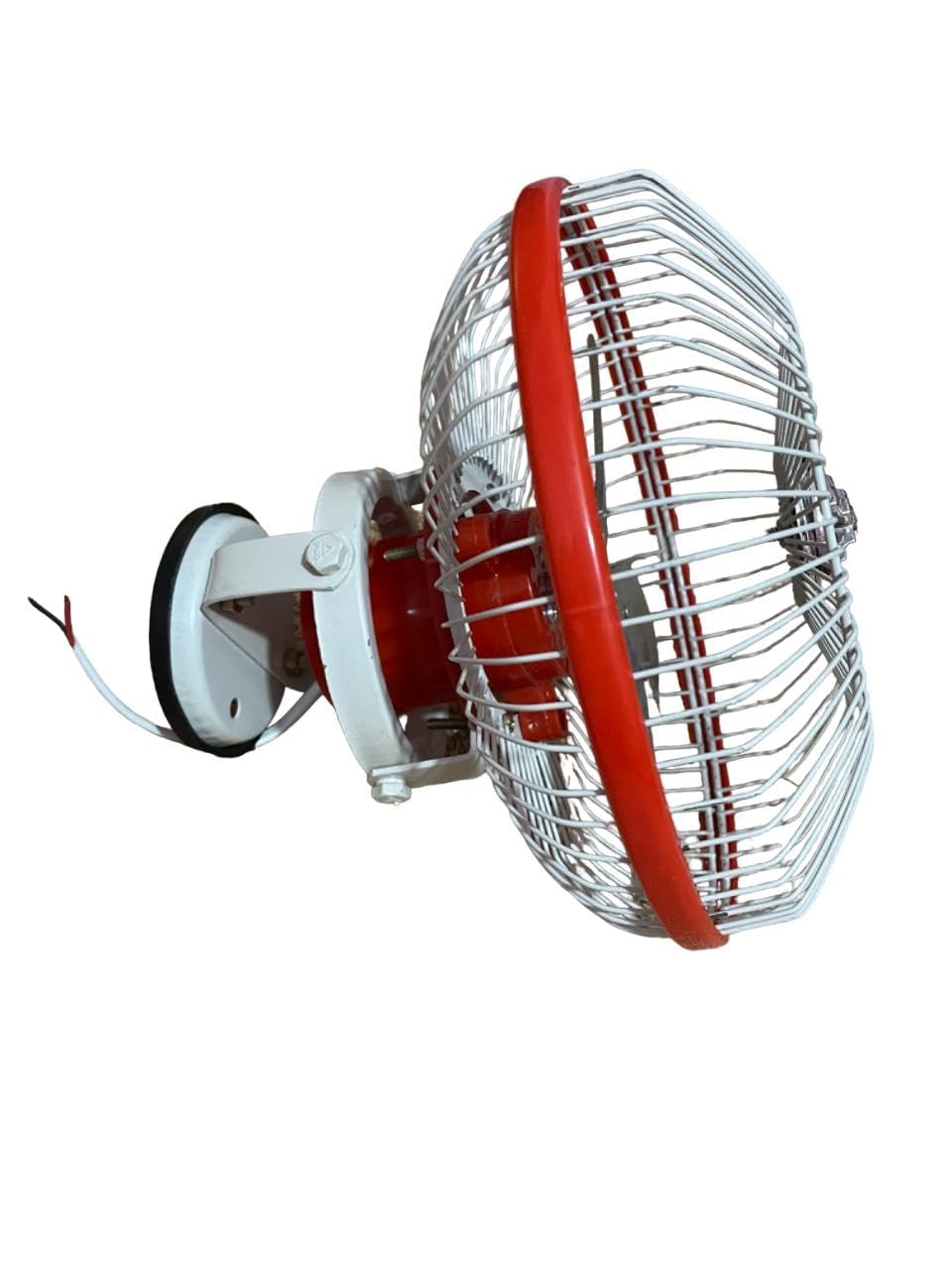 AHUJA INTERNATIONAL 8 Inch 12V DC High Speed Fan for Car, Bus, Truck & Auto 4 Blade Oscillating Electric Cooling Wall Mount Vehicle Fan with Adjustable Angle Powerful Airflow Low Noise Pack of 1