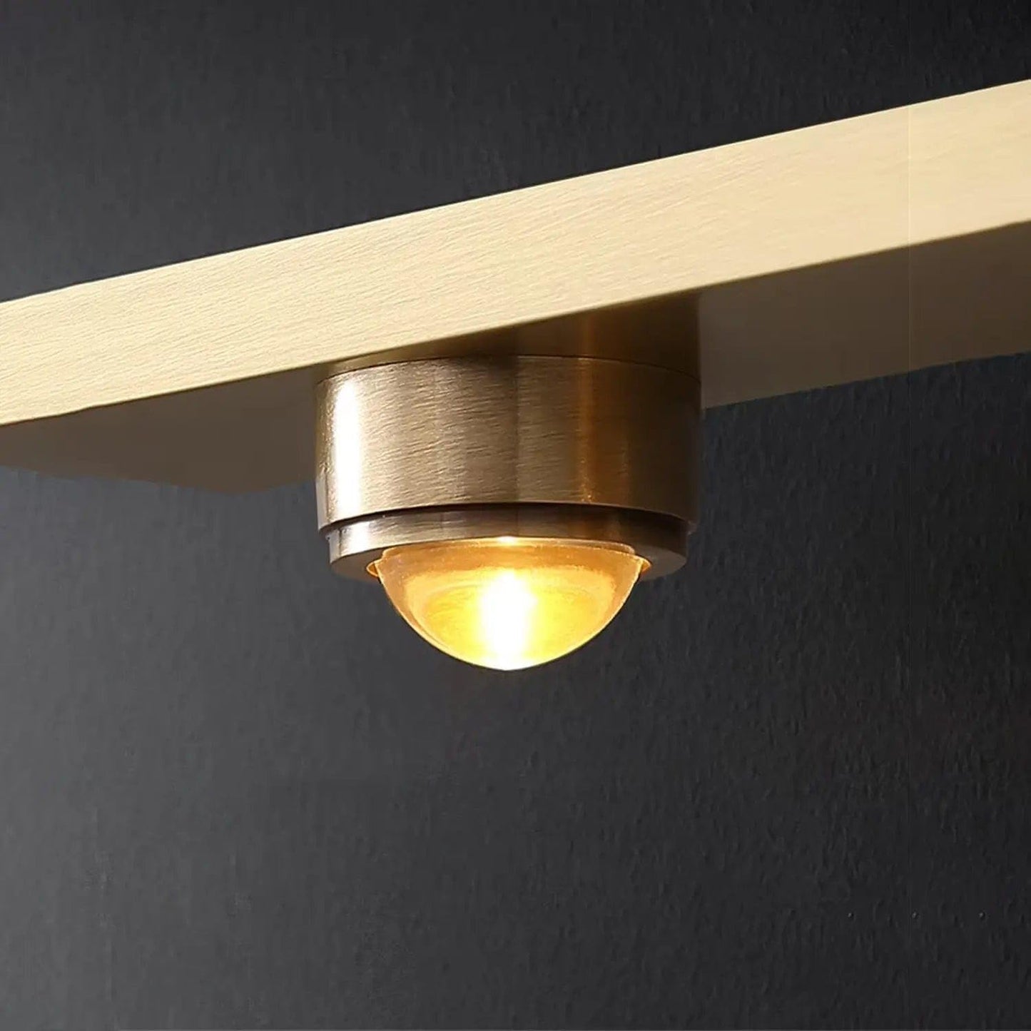 AHUJA INTERNATIONAL Modern LED Wall Sconce Mirror Light Brass Gold Finish Hardwired Vanity Light Fixture for Bathroom Mirror, Bedroom, Living Room, Hallway, Accent Home Wall Lihght