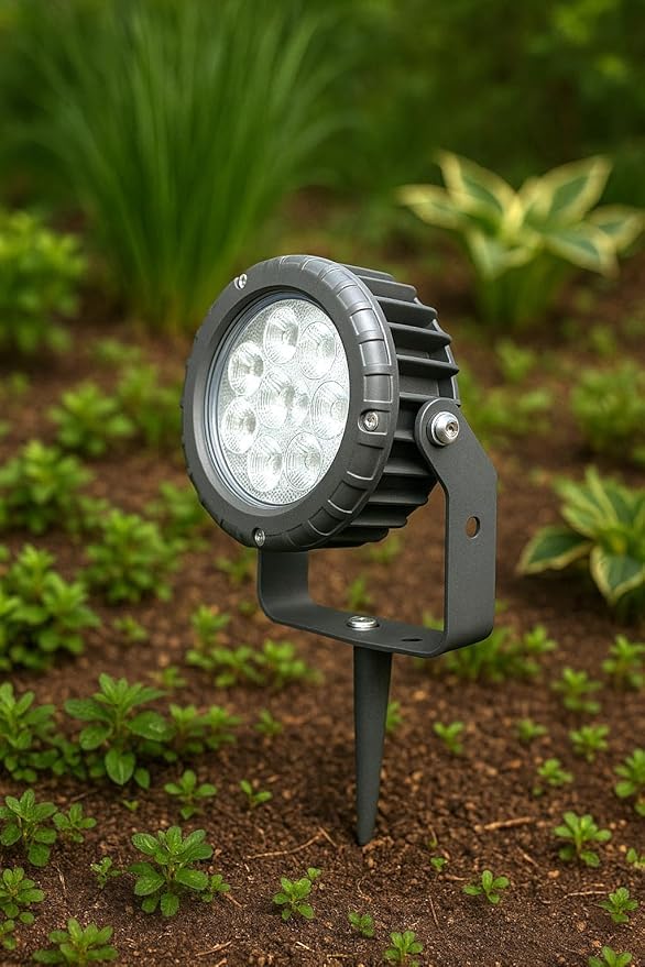Ahuja International Modern Tree Hugging Floor Light Spotlight with Waterproof for Outdoors IP65, Round Garden Spotlights, Adjustable Angle, 85-265V Floor Spotlight (2-Year Warranty) (Warm White)