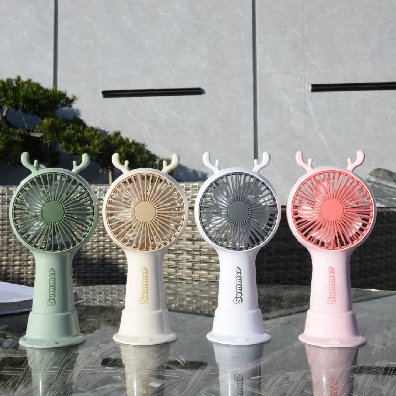 AHUJA INTERNATIONAL Mini Hand Fan Use Powerful Brushless Handheld Fan, 3 Speed Large Blades, Personal Small Fan perfect for desktops, travel Women and Men providing cool Multicolor Pack of 1