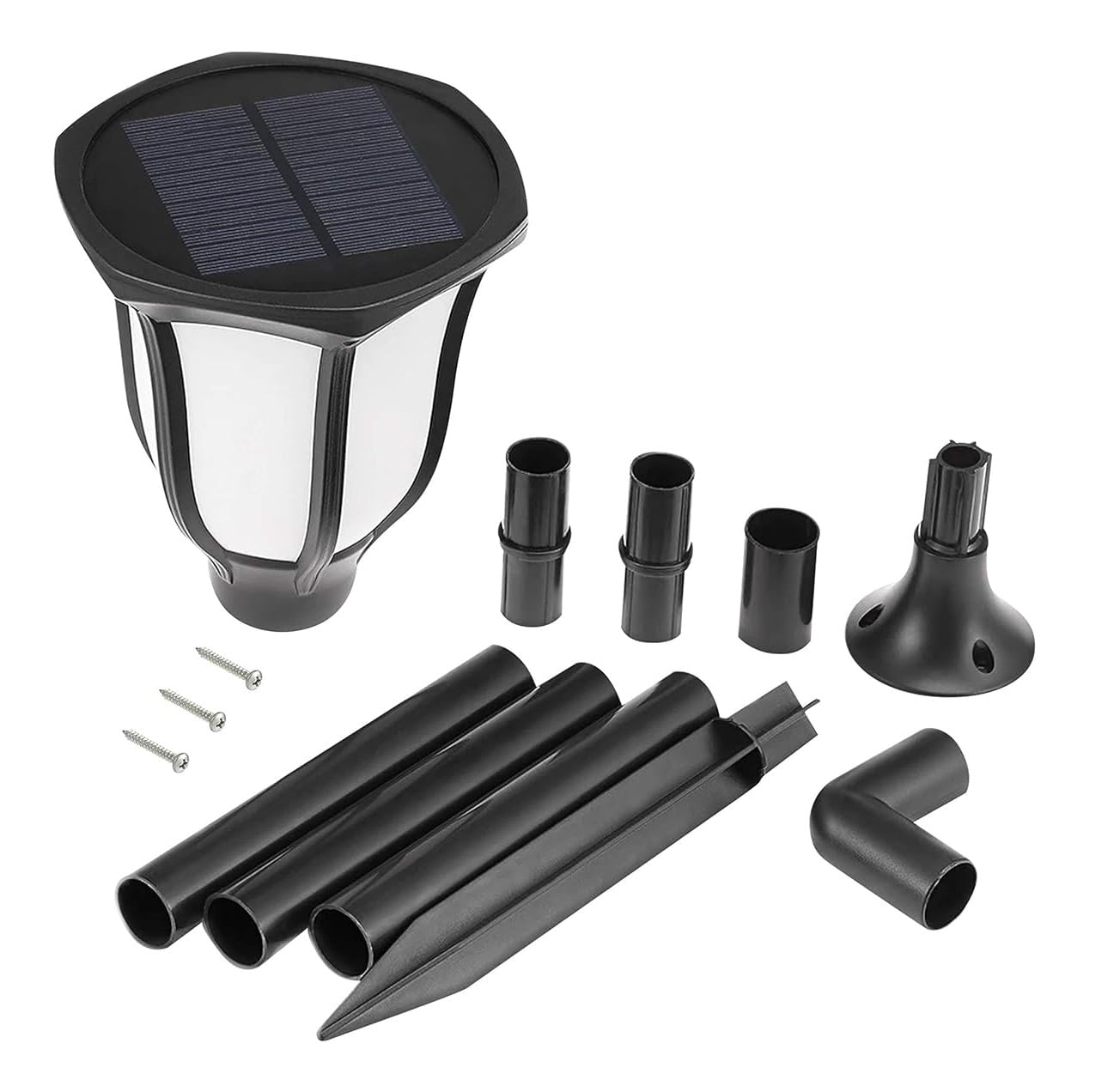 Ahuja International Solar Lights Outdoor Waterproof Dancing Fire Mashaal Flame Light, Wall Mount 3 Option to Install Landscape Lighting Dusk to Dawn Auto On/Off Security Torches