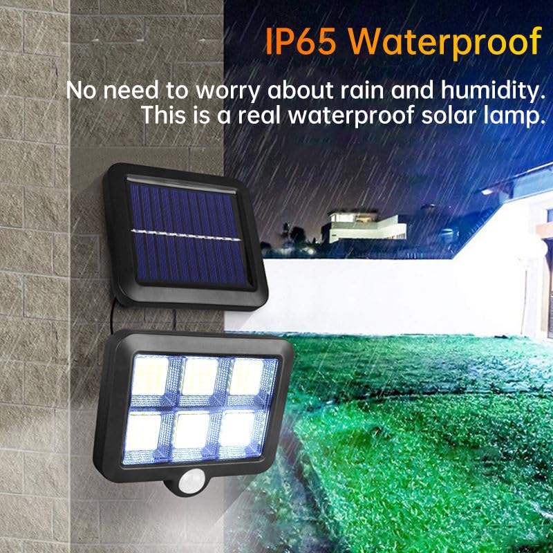 Ahuja International Modern Solar Flood Lights with Motion Sensor 3 Working Mode 5W Adjustable Solar Powered Security For Indoor Use,Wall,Yard,Garage,Garden, Home Waterproof Night Spotlight Lights