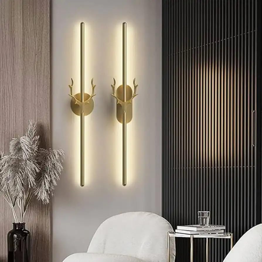 AHUJA INTERNATIONAL Modern Stylish Luxurious Antler Sleek Long Tube Wall Light 12W Light Fixture Form Vanity,Mirror Picture, Bedside Wall Light 600 MM , Warm White, Cool White, Natural White