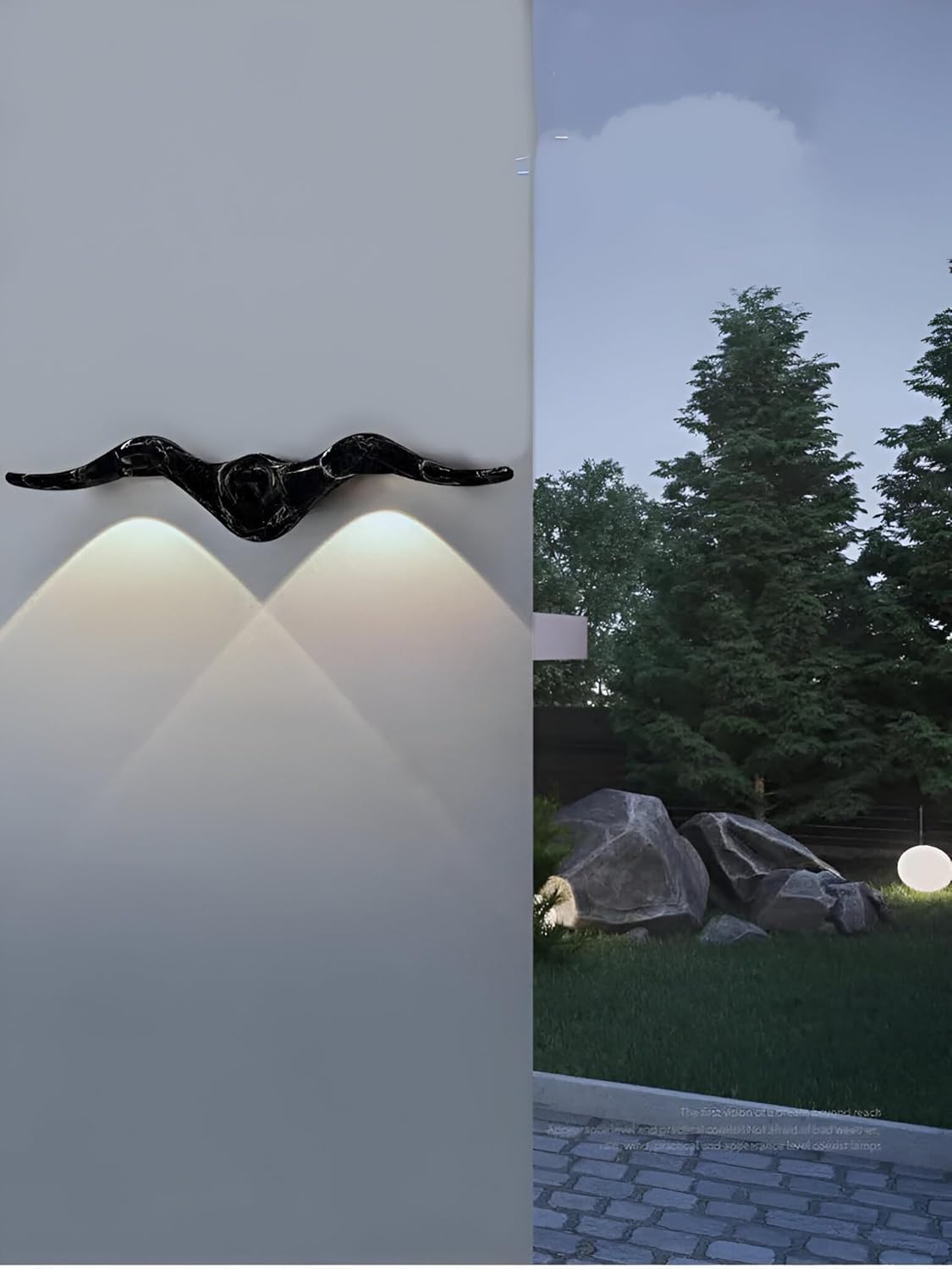 AHUJA INTERNATIONAL Luxurys Modern Up Down Wall Lamp 10 Watt Siberian Black Body for Living Room, Bedroom,Outdoor Decorative, Staircase, Elevation,Balcony Wall Lamp Lights (Warm White)