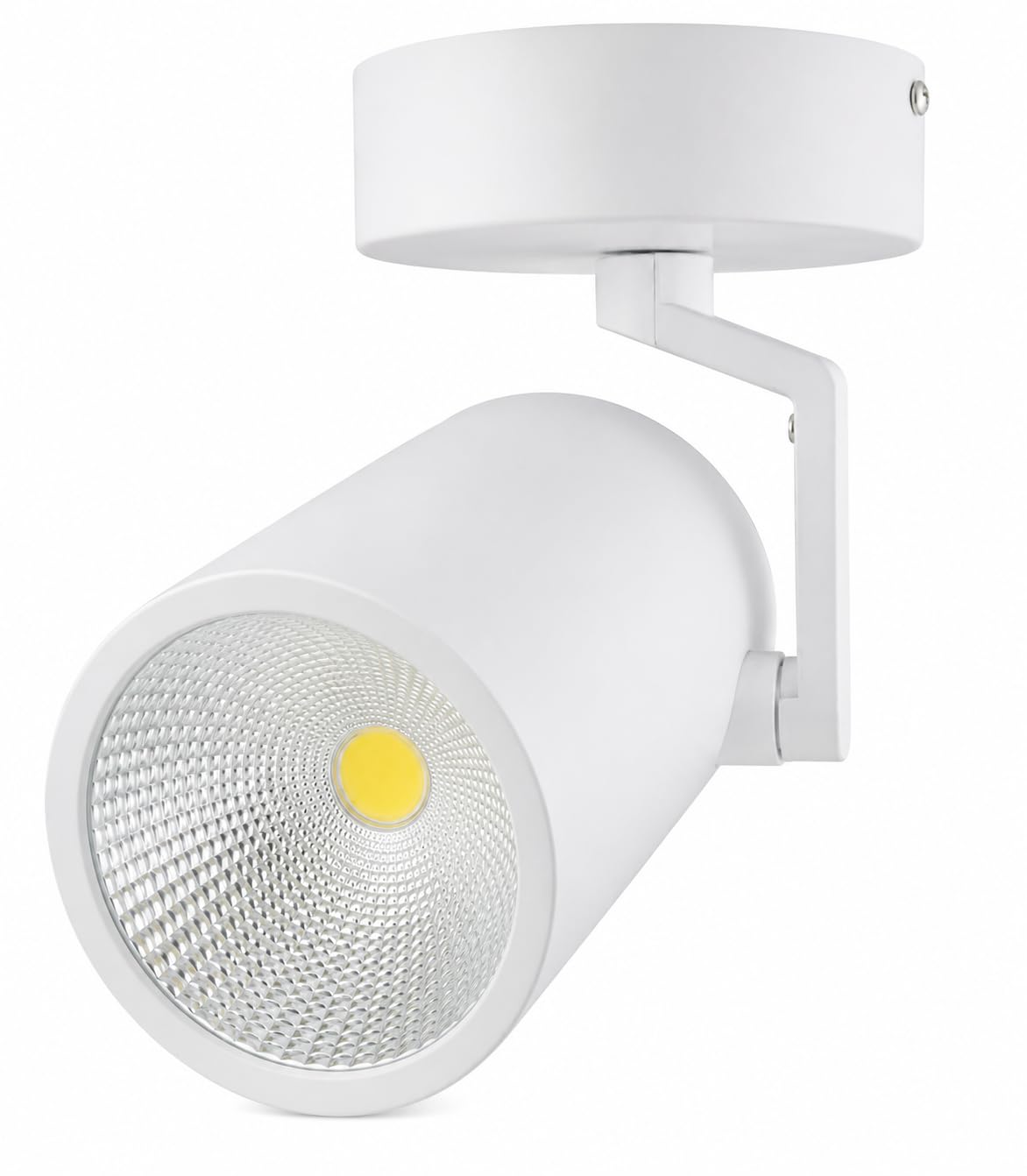 AHUJA INTERNATIONAL 50W COB Wall Spot Light for Home 360° Adjustable Rotatable Focus Track Light Cylindrical Wall Mounted Spotlight for Bedroom Display, White Body 2-Year Warranty , Pack of 1