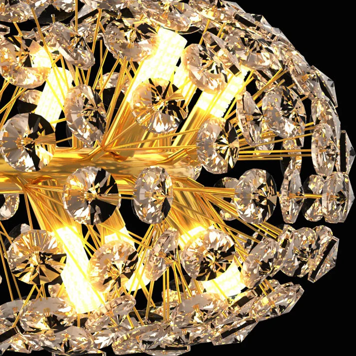 Ahuja International Crystal Design Glass Modern Led Chandelier 800Mm Ring - Warm White