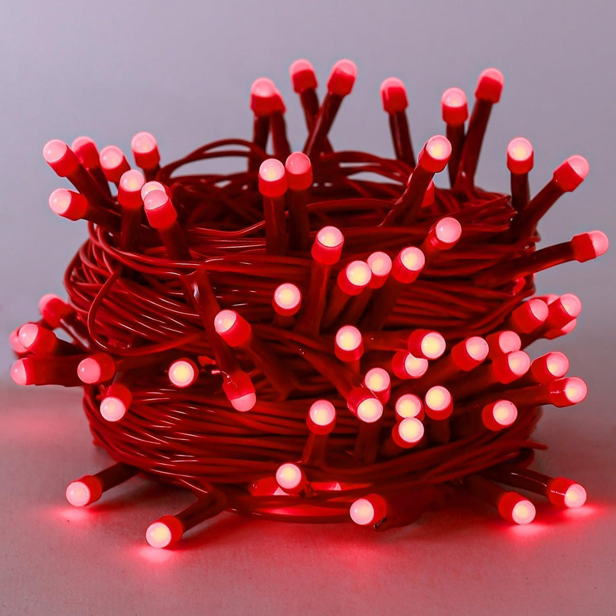 AHUJA INTERNATIONAL Diwali Decorative – Brighter Jhalar Ladi for Diwali, Parties, Weddings & Events 8MM HD Pixel Ladi Light Red 11Mtr Pack of 1