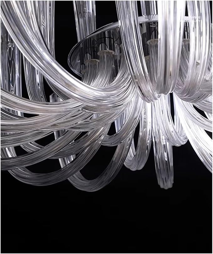 Ahuja Interntional European Style Living Room Hall Pendant Light Modern Glass Restaurant Bedroom Luxury Crystal Chandelier,Modern Lighting, 800 MM