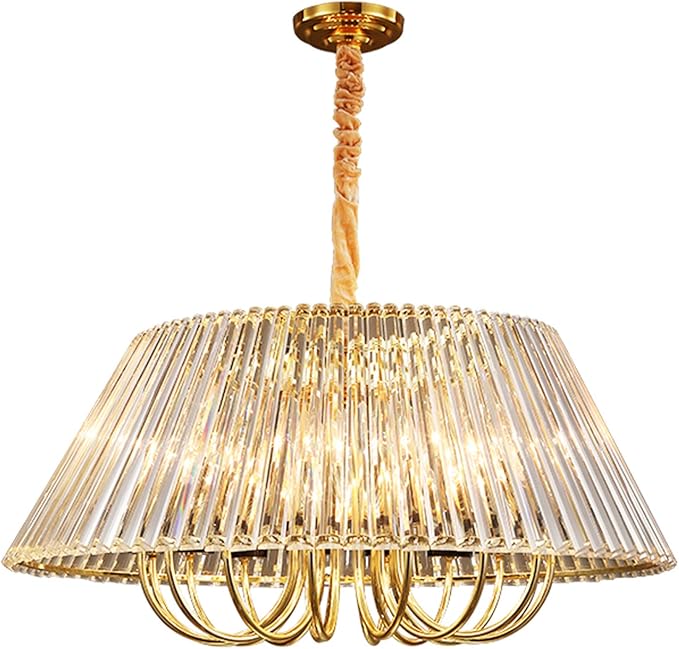 Ahuja International Umbrella Modern Luxury Crystal Chandelier, While Lighting, For Living Room  Model Room Whole House Lamps, Simple Atmosphere Crystal Chandelier Light