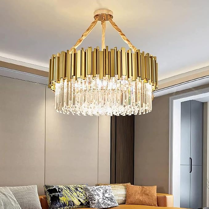 Ahuja Internation Pendant Lighting Modern LED Staircase Chandelier Living Room Hall Light Long Line Spiral Duplex Building Simple Chandelier (70CM)