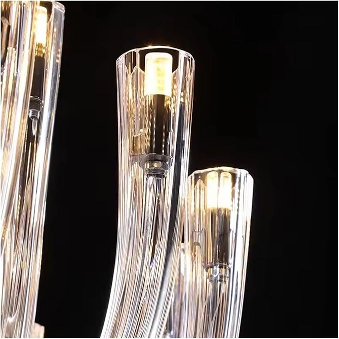 Ahuja Interntional European Style Living Room Hall Pendant Light Modern Glass Restaurant Bedroom Luxury Crystal Chandelier,Modern Lighting, 800 MM