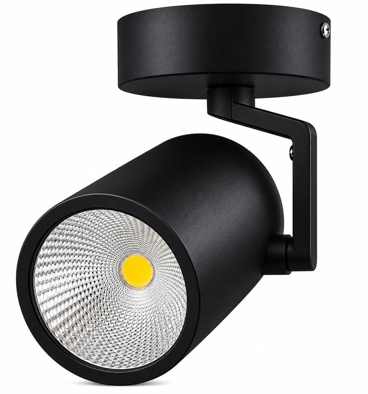 AHUJA INTERNATIONAL 50W COB Wall Spot Light for Home 360° Adjustable Rotatable Focus Track Light Cylindrical Wall Mounted Spotlight for Bedroom Display, Black Body 2-Year Warranty , Pack of 1