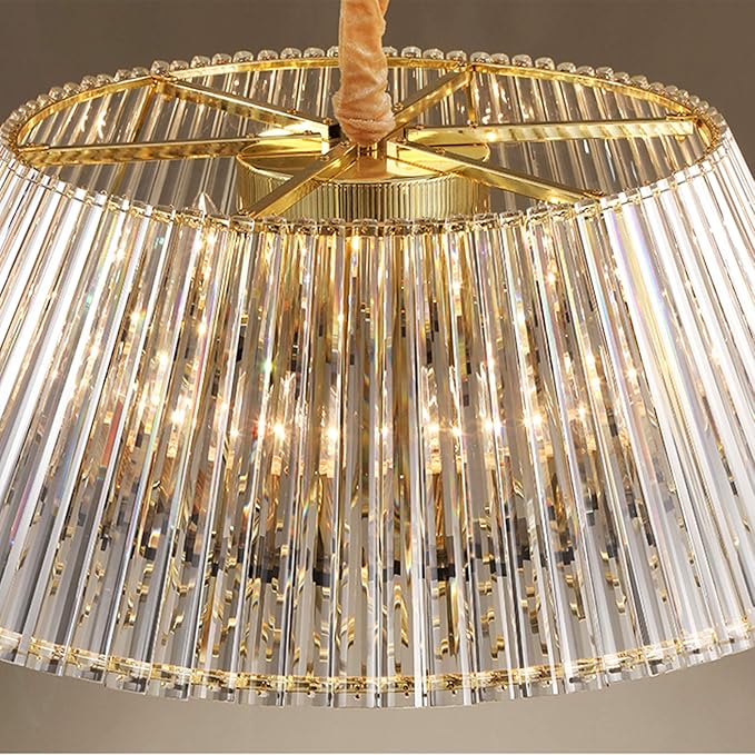 Ahuja International Umbrella Modern Luxury Crystal Chandelier, While Lighting, For Living Room  Model Room Whole House Lamps, Simple Atmosphere Crystal Chandelier Light