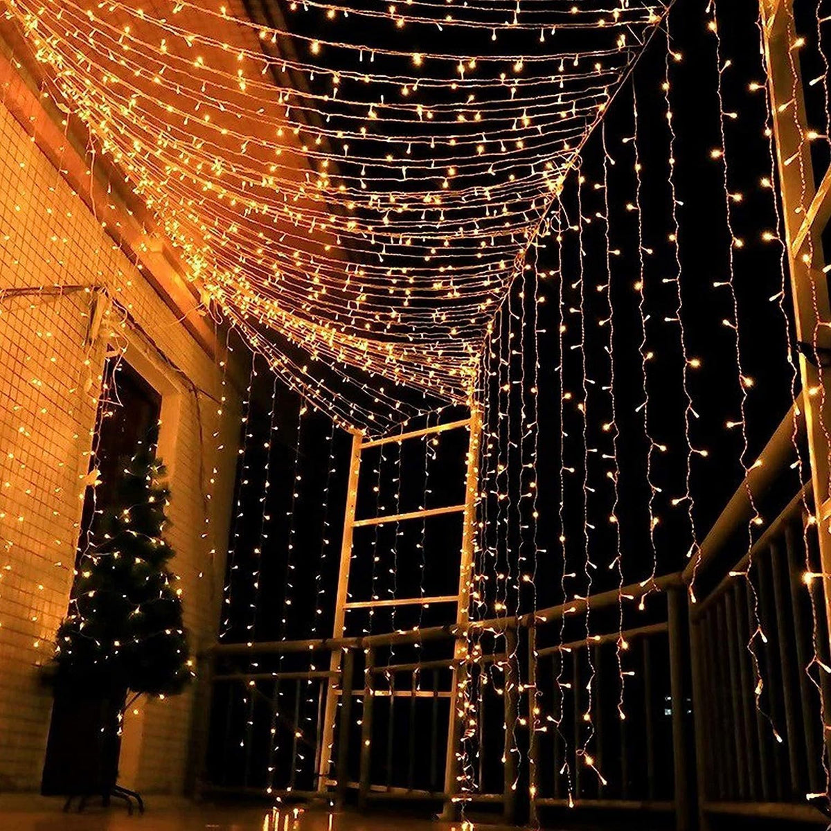 AHUJA INTERNATIONAL Diwali Decorative – Brighter Jhalar Ladi for Diwali, Parties, Weddings & Events 8MM HD Pixel Ladi Light Warm White 11Mtr Pack of 1