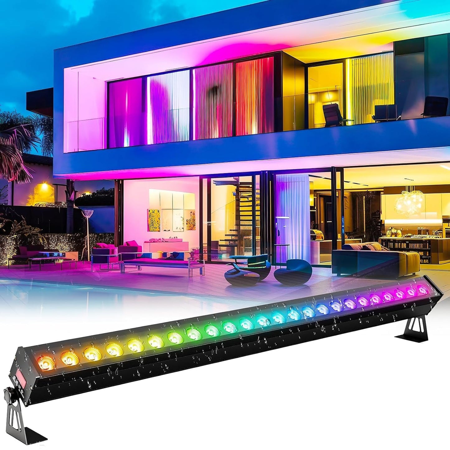 AHUJA INTERNATIONAL Wall Washer Light, Aluminium Outdoor Wall Washer Light 18,36W- 220V AC Waterproof