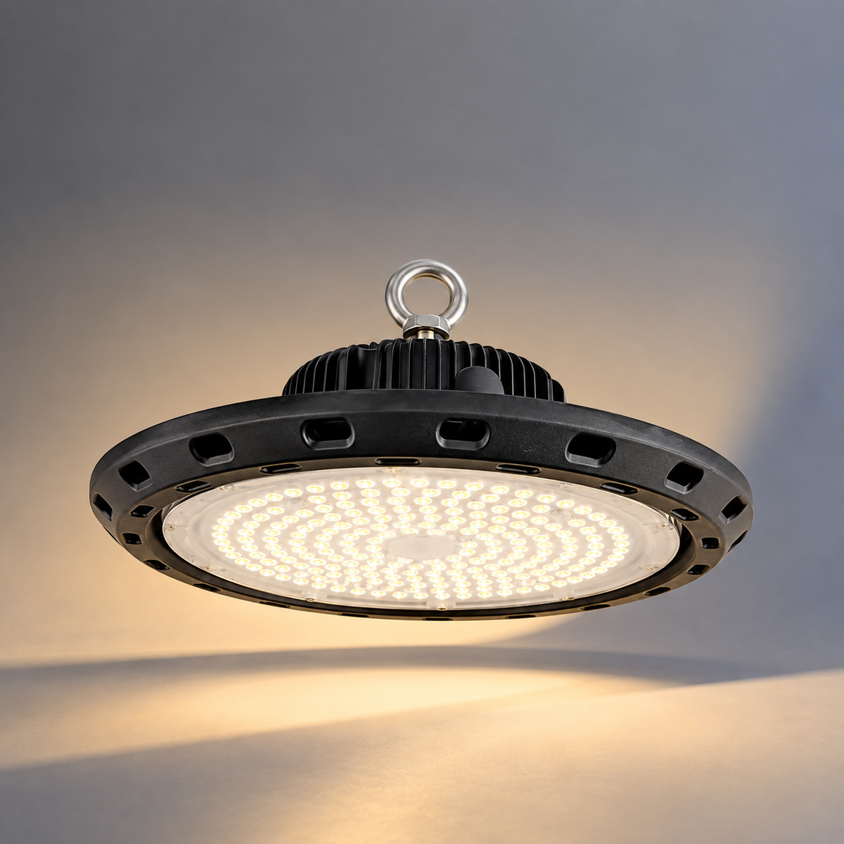 AHUJA INTERNATIONAL High Bay Industrial Hanging Ceiling Light with Cable, IP65 Commercial Warehouse Super Bright Bay Lamp for Garage Workshop Factory , 2 Year Warranty Pack of 1