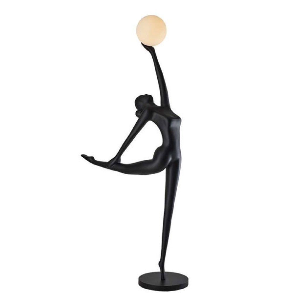 Ahuja International Fiberglass Resin Human Shaped Floor Lamp, Ballerina Floor Lamp, Art Sculpture Lamp for Home Interiors, Room ,Dining, Indoor Lighting