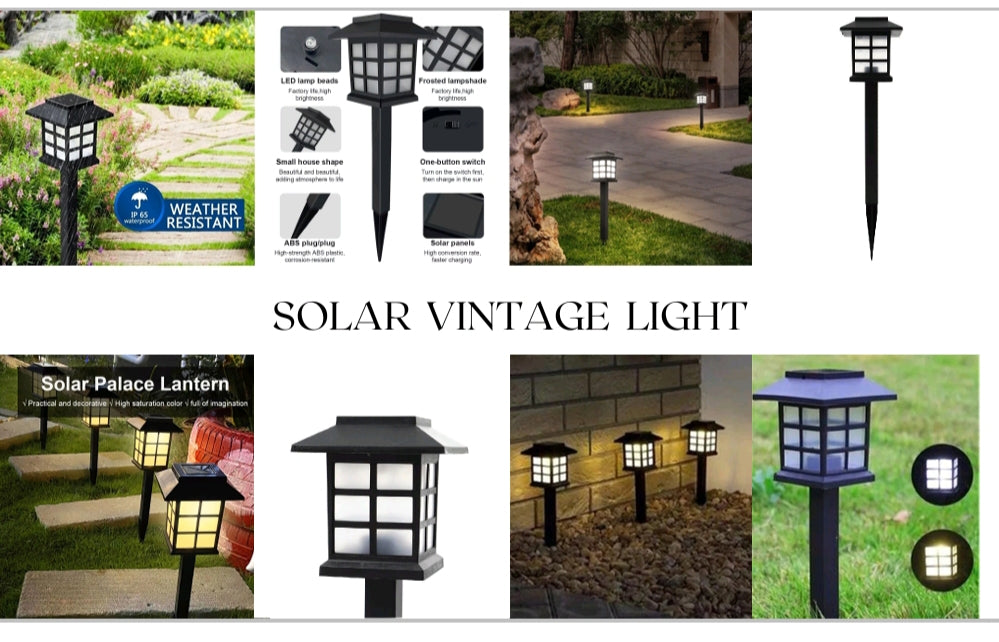 Ahuja International rechargable solar garden lights _auto on off