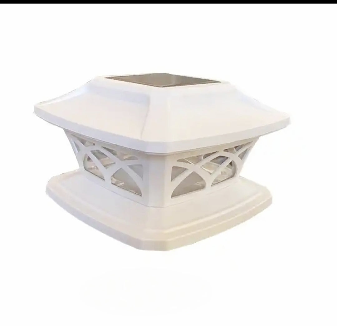 Ahuja International CLASSY black/white - solar garden /gate/ boundary wall light yellow- white light auto on off waterproof