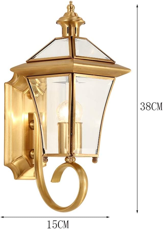 Ahuja International Brass Wall Light for Indoor & Outdoor, Waterproof