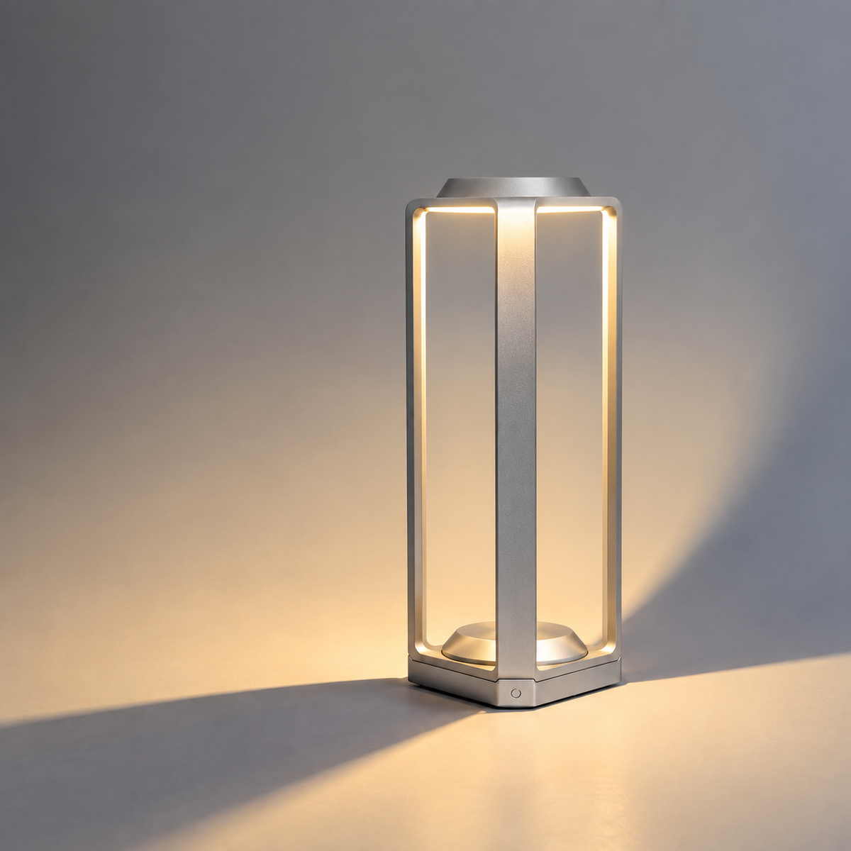 AHUJA INTERNATIONAL Modern Outdoor Bollard Light Sleek Grey Body Landscape Lamp Warm White for Garden, Pathway & Driveway Lawn, Park, Walkway & Décor Weather-Resistant Pillar Light Small Lamp  Pack of 1