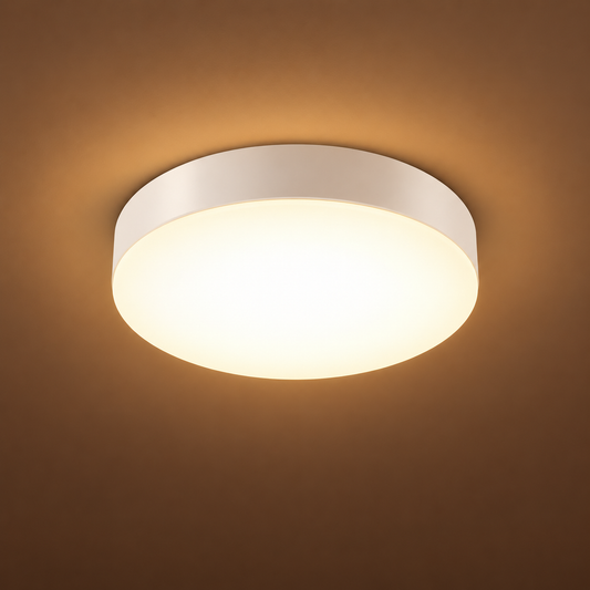AHUJA INTERNATIONAL Round Slim Surface Panel Downlight 30W, Flush Mount Ceiling Light, Energy Efficient Fixture for Home, Office, Closet, Dining Room, 2 Year Warranty Pack of 1