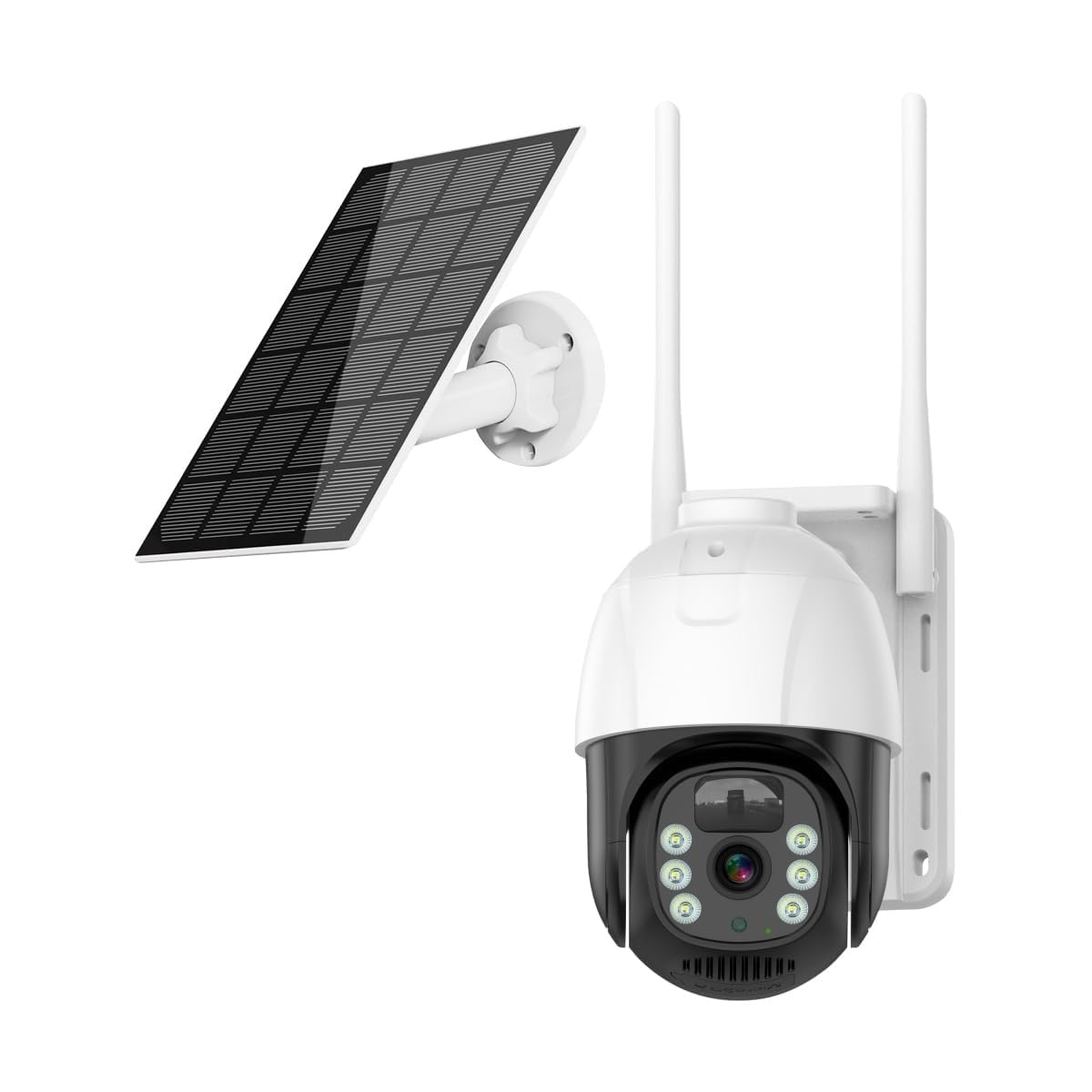 Ahuja International EYE Single Solar CCTV Camera 5MP HD 4G/5G SIM Supported Wireless Security Solar Panel Powered 360° PTZ Rotation Human Detection 2-Way Audio V380 Pro App IP66 Waterproof 256GB