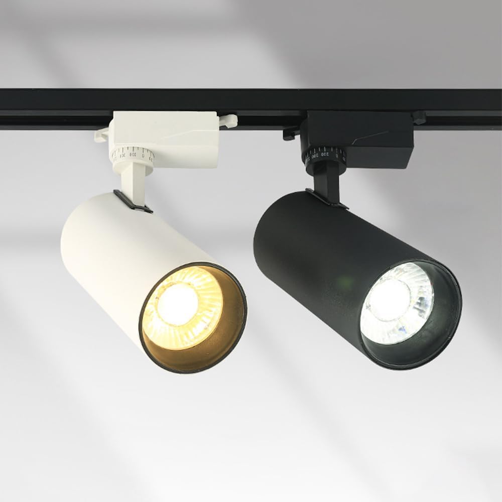 AHUJA INTERNATIONAL 3 in 1 Track light ,Warm,cool & Natural , Spot, Focus, Track Light, Rotatable Light Head,Home, Showroom, Living Room, Black Body ,Trackway Not Included