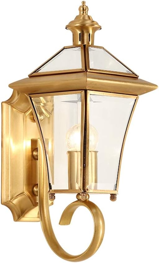 Ahuja International Brass Wall Light for Indoor & Outdoor, Waterproof