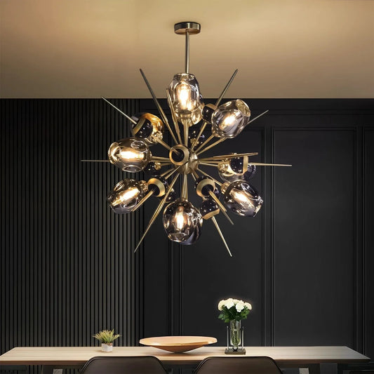 Ahuja International Spikes  Modern Chandelier -10 heads