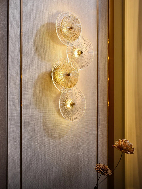 Ahuja International Decorative Crystal Hanging Wall Light Lamp