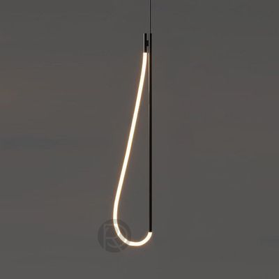 Ahuja International Long Tube LED Pendant Black  Light