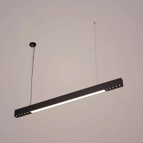 AHUJA INTERNATIONAL 4 Feet 45W Hanging Profile Light for Office, Workstations, Garages, Showroom, Studios, Home - Black Body (2 Laser Blade & 1 Diffuser Light)