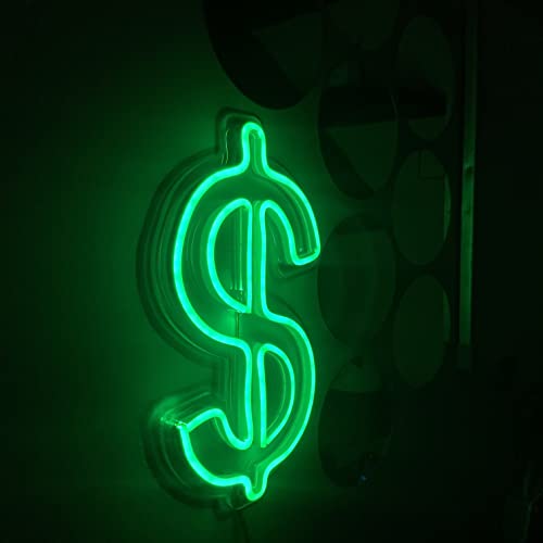 AHUJA INTERNATIONAL Dollar LED NEON Sign Customized NEON Sign, Home Decor, Kids Room, Party, CAFÉ