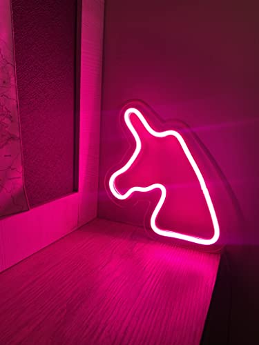 AHUJA INTERNATIONAL Unicorn LED NEON Sign Customized NEON Perfect for Gift, Night LAMP, Home Decor, Cafe, Room, Kids