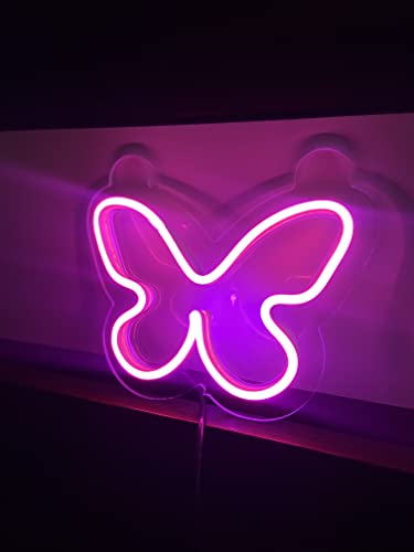 AHUJA INTERNATIONAL BUTTERFLY LED NEON SIGN CUSTOMIZED NEON SIGN, HOME DECOR, KIDS ROOM, PARTY, CAFE