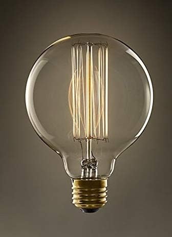 AHUJA INTERNATIONAL Vintage Retro Edison Bulbs, Vintage LED Filament Bulbs, E26, E27 Base Warm White Clear Glass Amber Glass