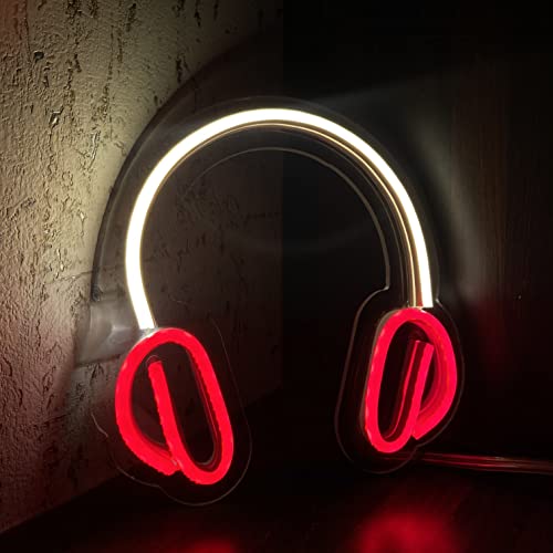 AHUJA INTERNATIONAL Headphone LED NEON Sign Customized NEON Sign, Home Decor, Kids Room, Party, CAFÉ