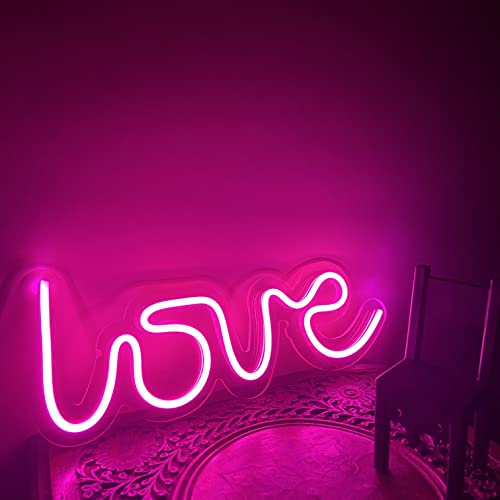 AHUJA INTERNATIONAL Love LED NEON Sign Customized NEON Sign, Home Decor, Kids Room, Party, CAFÉ