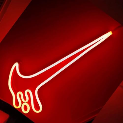 Ahuja Interntional Nikee Drippin Neon Sign, Shoe Neon Sign, Sneakerhead, Airr Jordann Customized Neon Sign, Home Decor, Kids Room, Party, Cafe (Mini Sign) (Red)