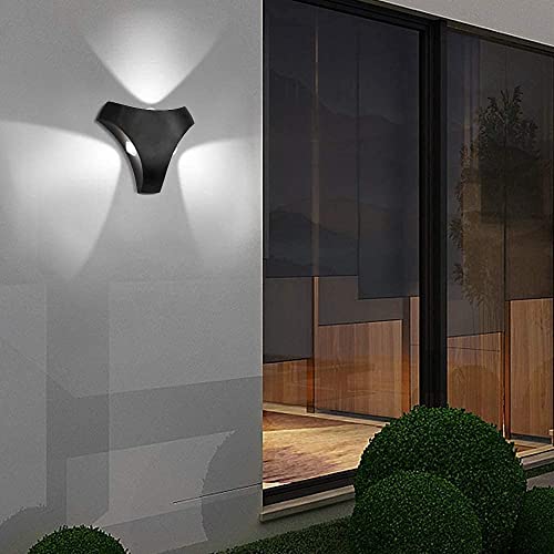 Ahuja International Modern LED Wall Lamp Waterproof Waterproof Up-Down Outdoor 3 Way LED Wall Light (Warm White, Yellow)